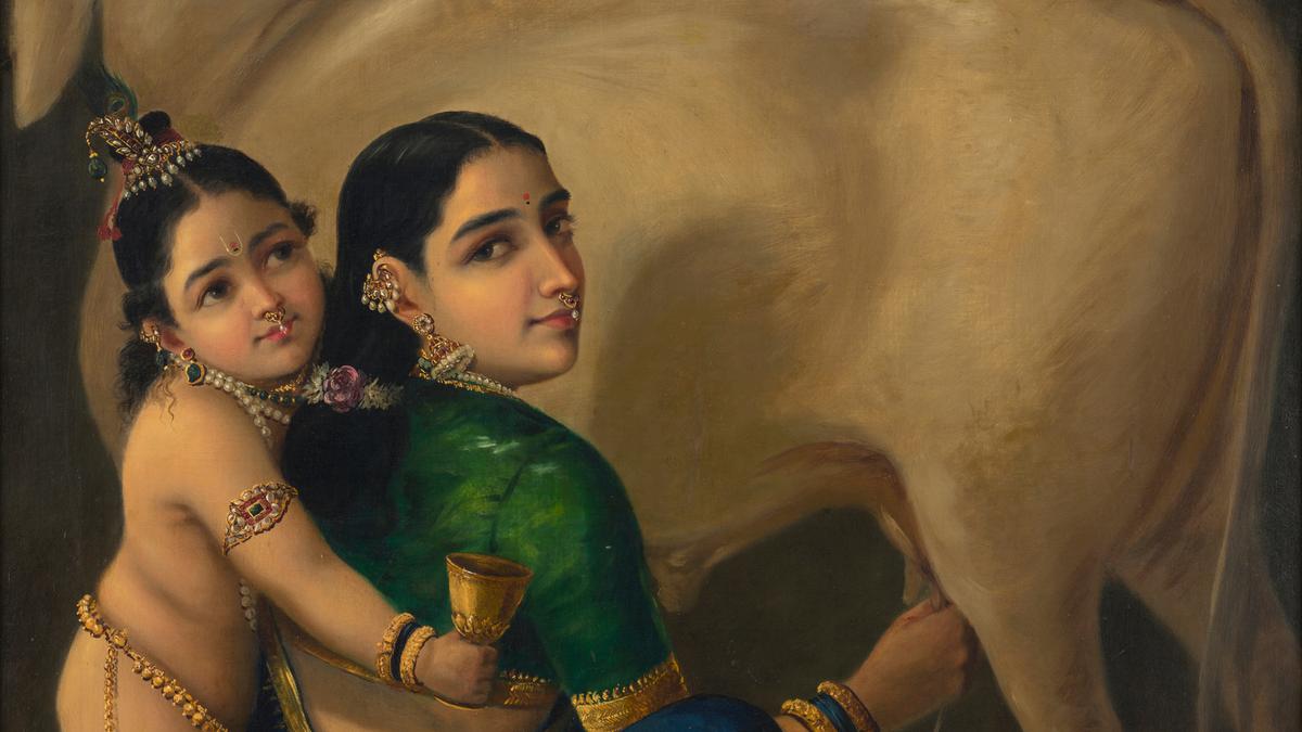 Raja Ravi Varma’s Yashoda and Krishna painting sells for ₹167.2 crore at Saffronart, setting a new record for Indian art