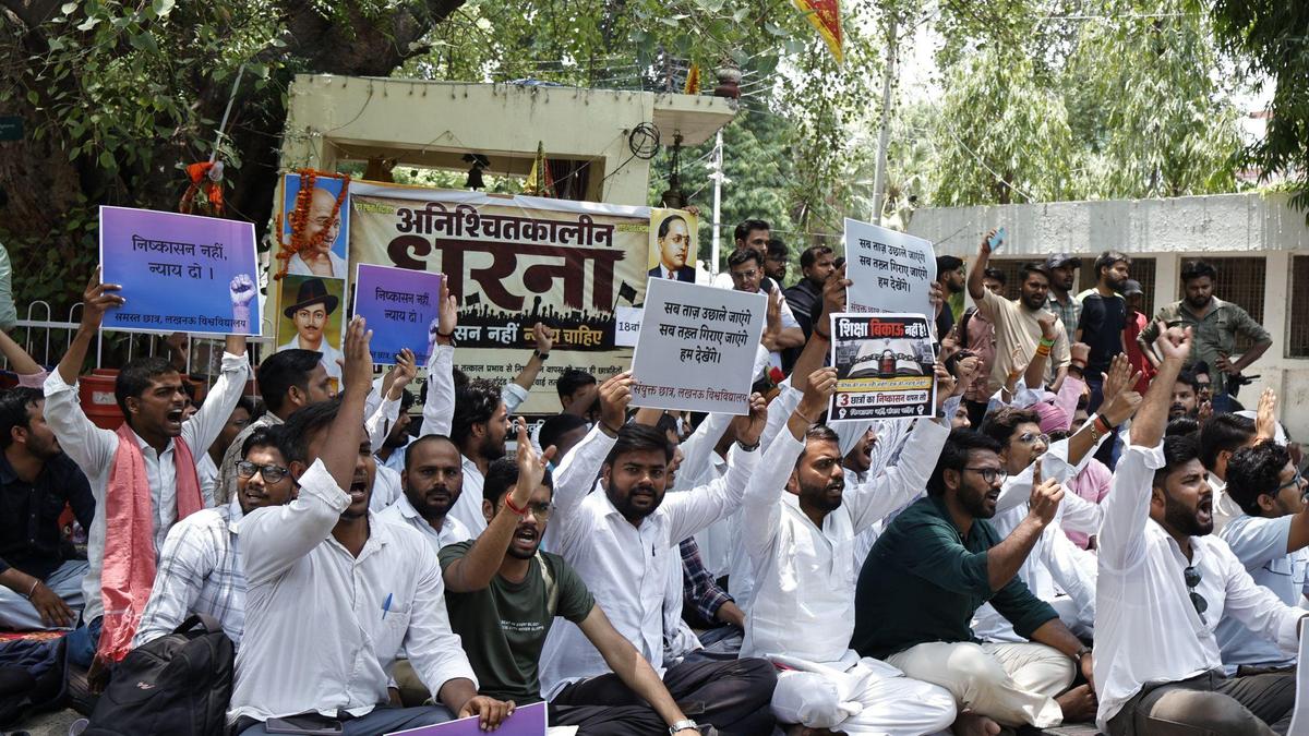 Lucknow University protest grows over fee hike and student expulsions