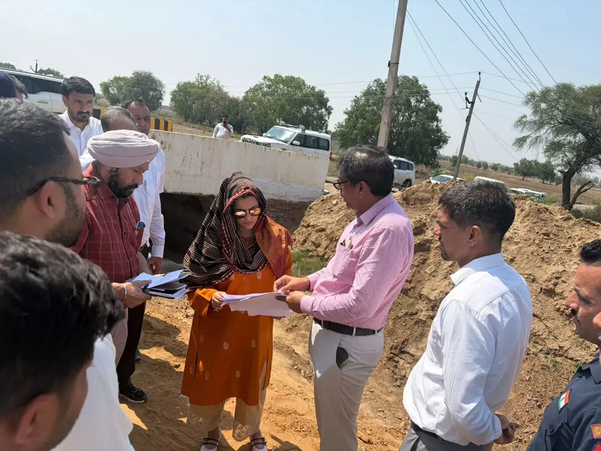 बधवाना वितरिका निरीक्षण: श्रुति चौधरी ने अधिकारियों को दिए सख्त निर्देश