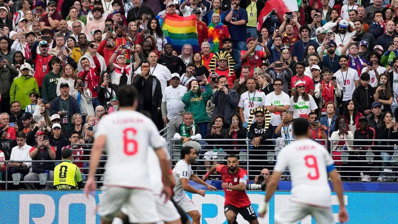 Watch: Iran and Egypt, where homosexuality is criminalised, play FIFA Pride Match among rainbow flags and banners