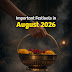 Important Hindu Festivals in August 2026 | Shravan Maas, Ekadashi, Raksha Bandhan & Vrat Calendar